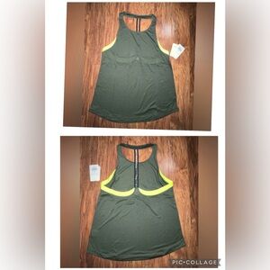 NWT Shape Women’s Sierra Muscle Tank - Green/Black - Sz Medium